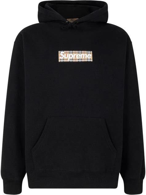 supreme x burberry resell price|supreme x burberry hoodie.